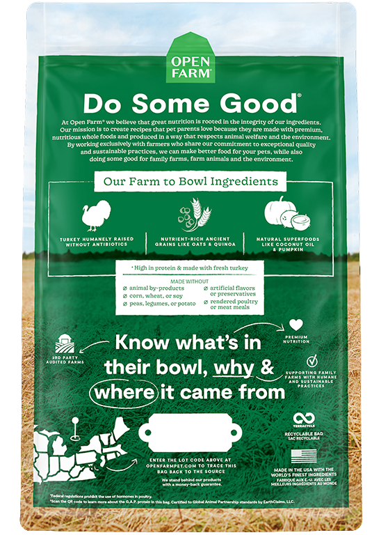 Open Farm Ancient Grains Homestead Turkey Dry Dog Food