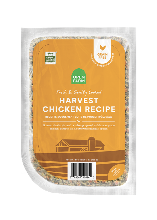Open Farm Dog Gently Cooked Harvest Chicken Frozen Food