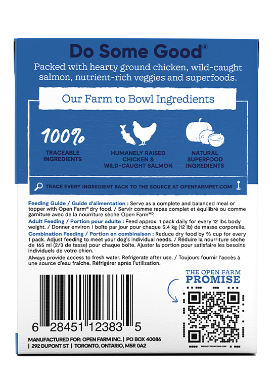 Open Farm Dog Grain Free Chicken and Salmon Rustic Stew Wet Food
