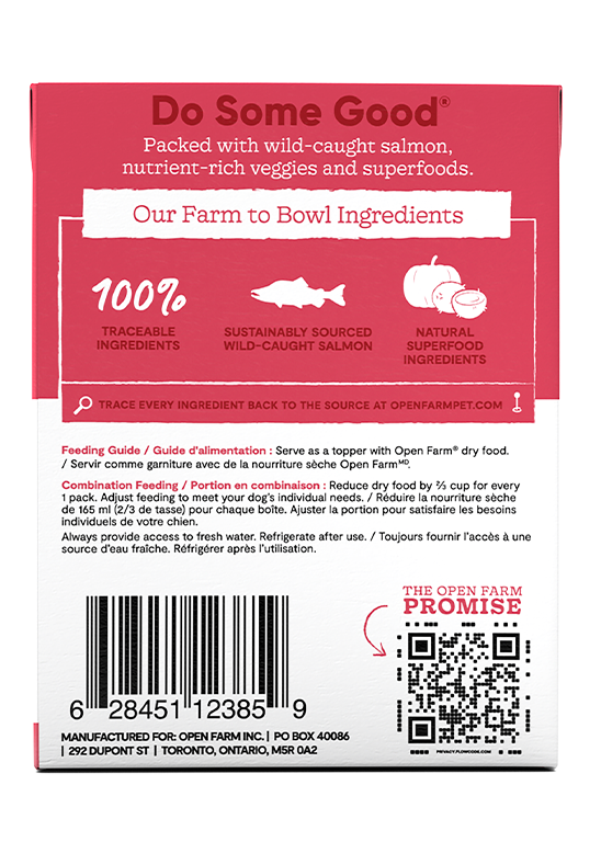 Open Farm Dog Grain Free Wild-Caught Salmon Rustic Stew Wet Food