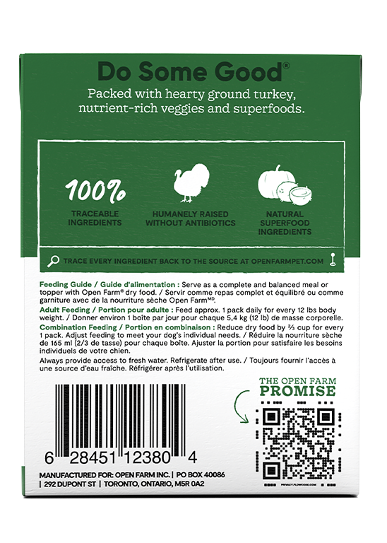 Open Farm Dog Grain Free Homestead Turkey Rustic Stew Wet Food