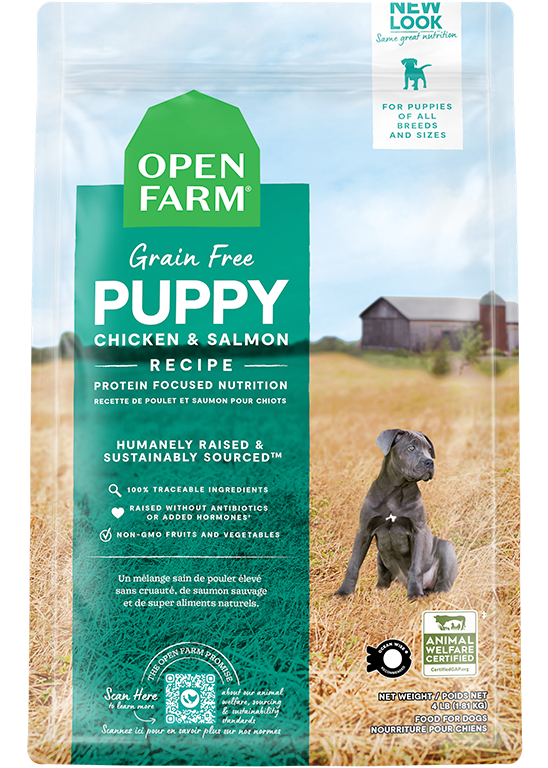 Open Farm Dog Grain Free Puppy with Chicken and Salmon Dry Food