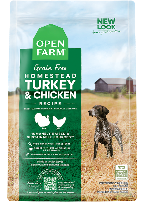 Open Farm Dog Grain Free Homestead Turkey and Chicken Dry Food