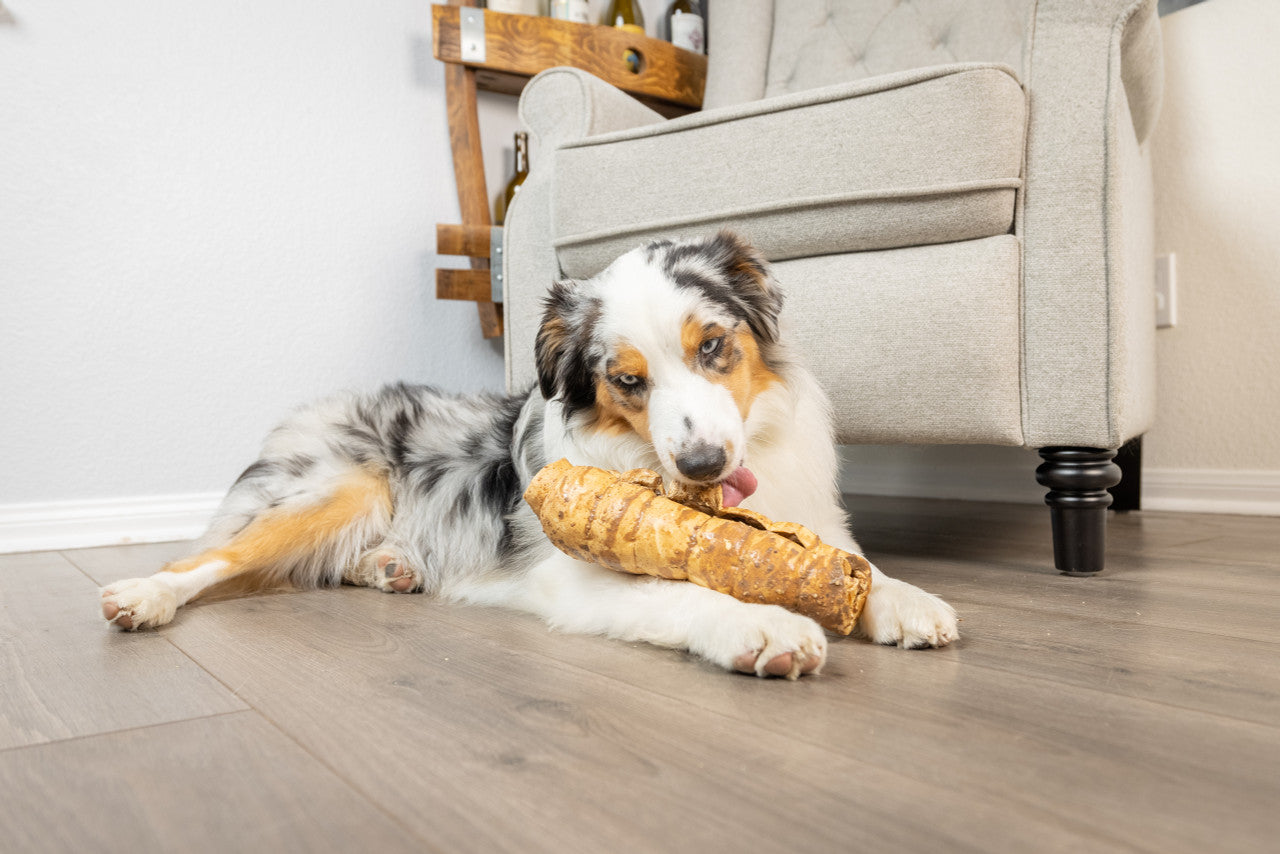 Barking Buddha Peanut Butter Beef Cheek Roll Dog Treat