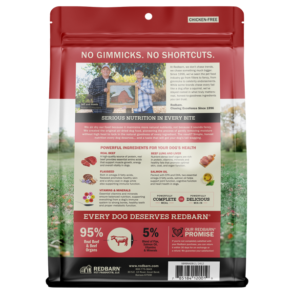 Redbarn Dog Grain Free Gently Air Dried Beef Powerfood