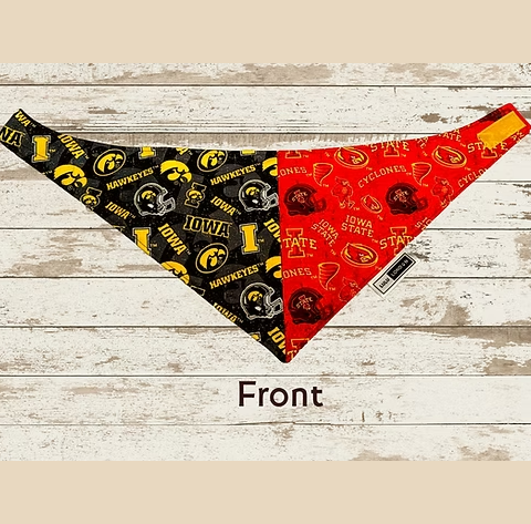 Lulu London A Dog House Divided Reversible Dog Bandana