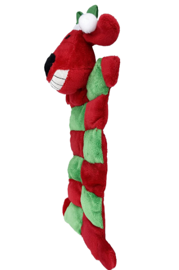 Multipet Loofa Christmas Squeaker Mat Dog Toy