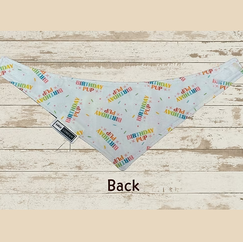 Lulu London Birthday Pup Custom Reversible Dog Bandana