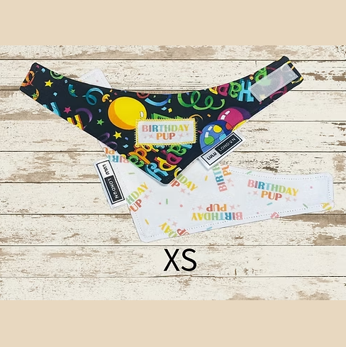 Lulu London Birthday Pup Custom Reversible Dog Bandana