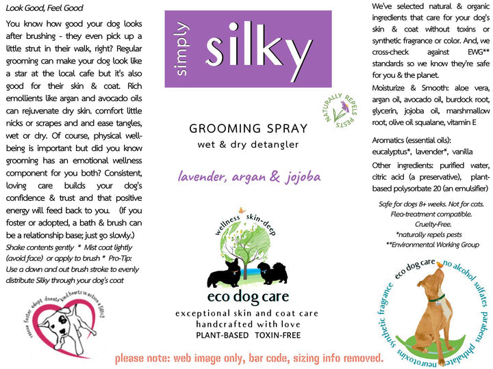 Eco Dog Care Grooming Spray Wet & Dry Detangler for Dogs