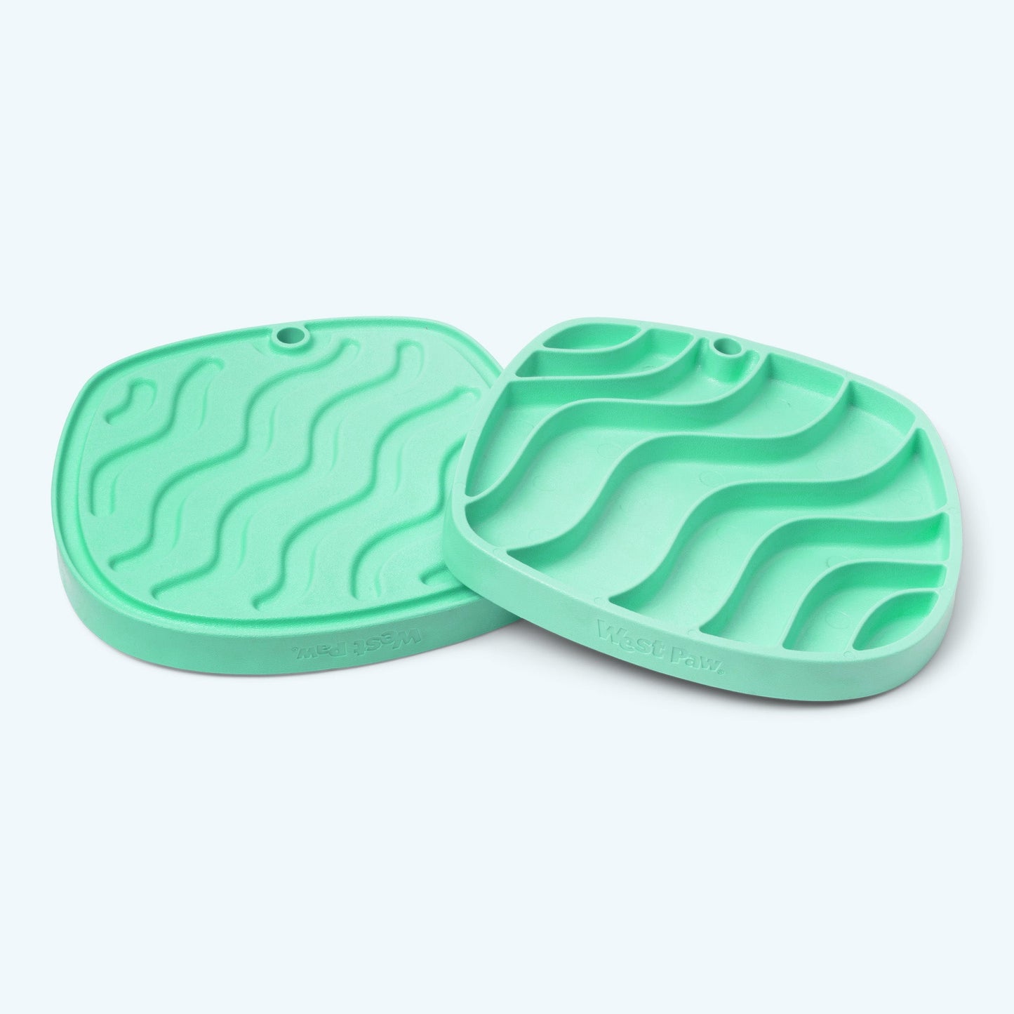 West Paw Dog Feast Mat Slow Feeder and Lick Mat, Waves