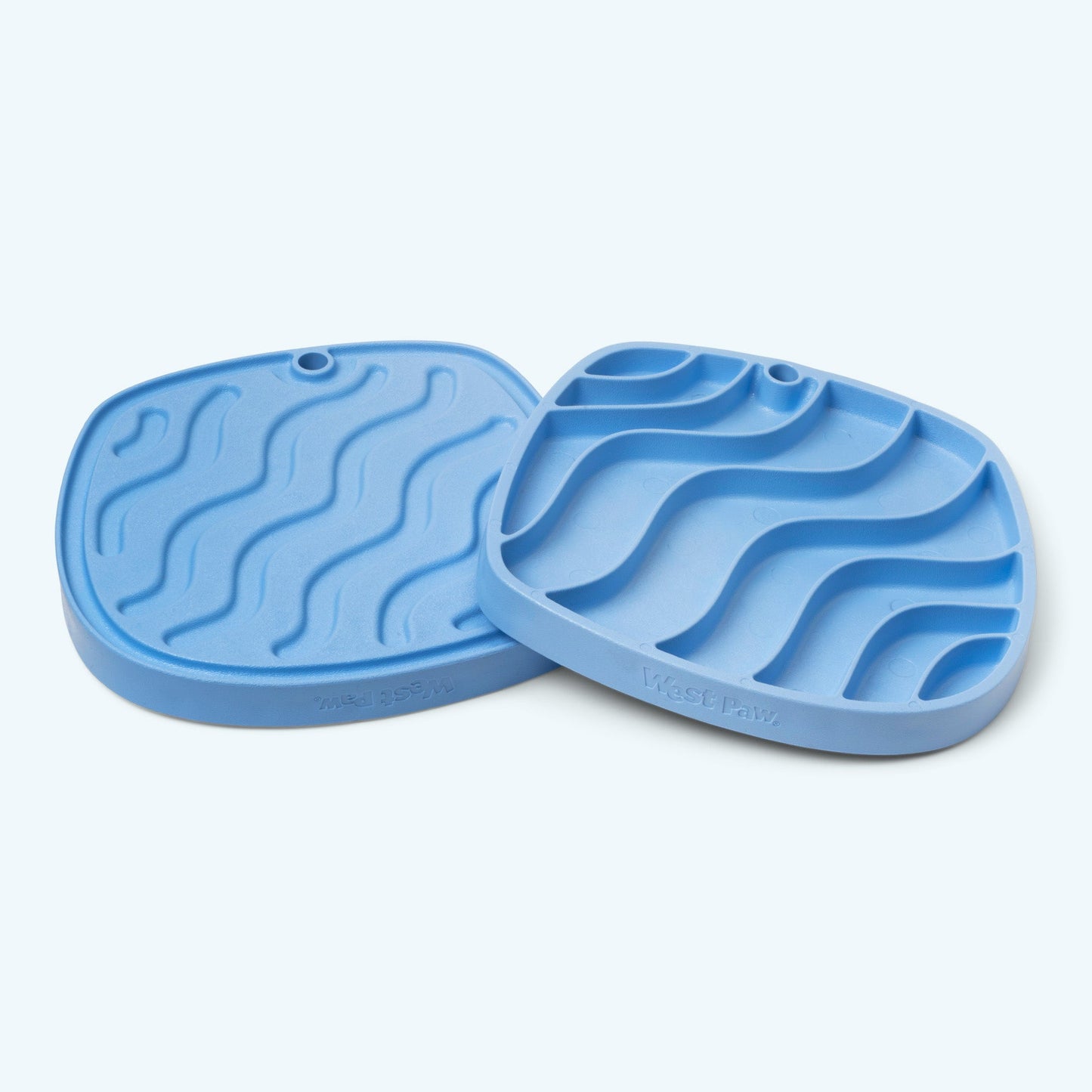 West Paw Feast Mat Dog Slow Feeder and Lick Mat, Waves