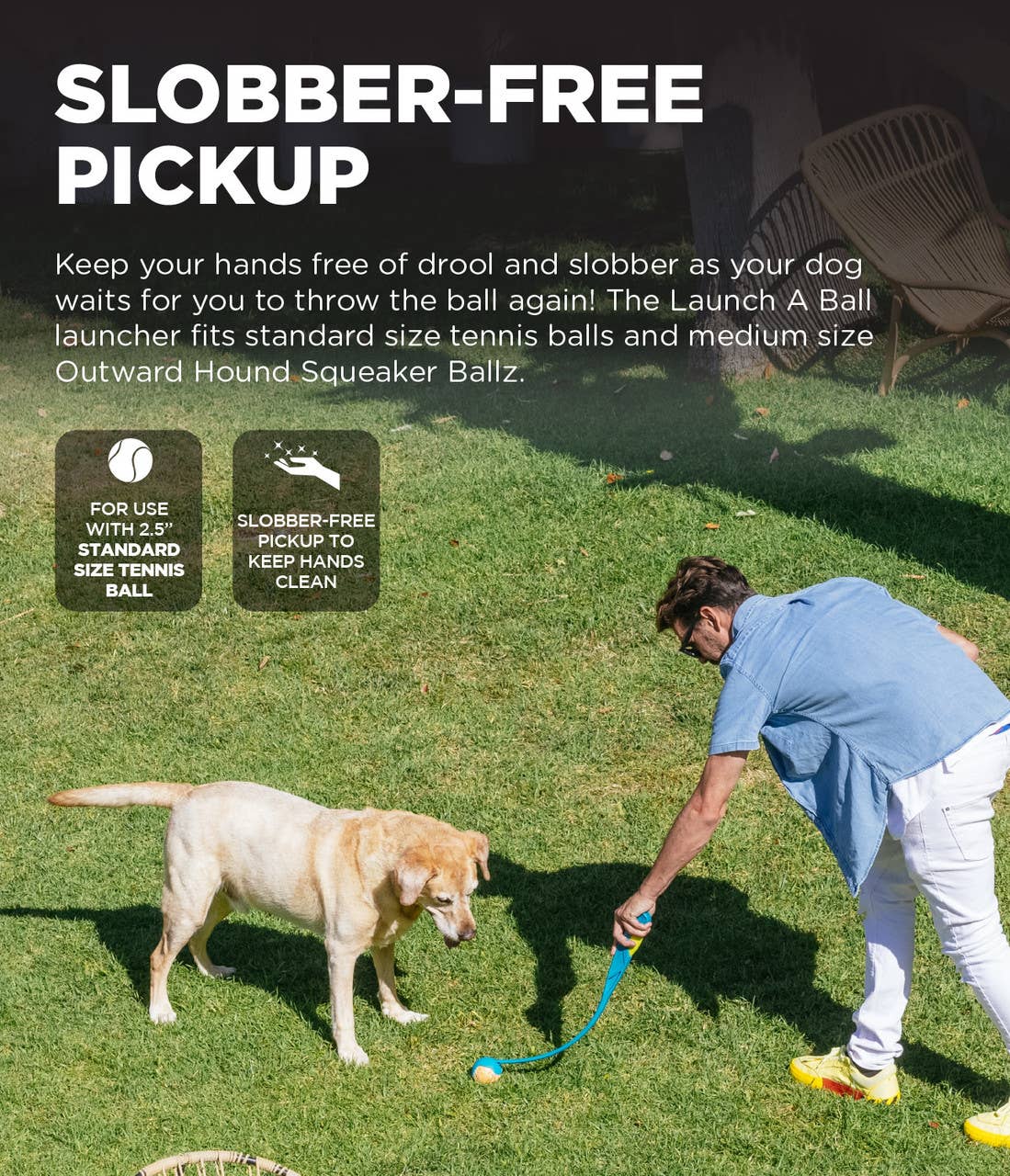 Outward Hound Launch A Ball Dog Ball Launcher Turquoise