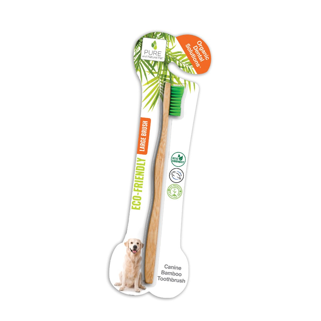 Pure and Natural Pet Bamboo Toothbrush, Large