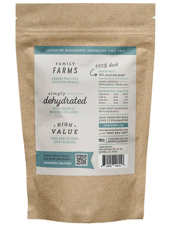 Farm Hounds Dog Duck Gizzard Sticks Treat