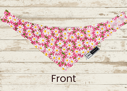 Lulu London Spring Daisies Reversible Dog Bandana