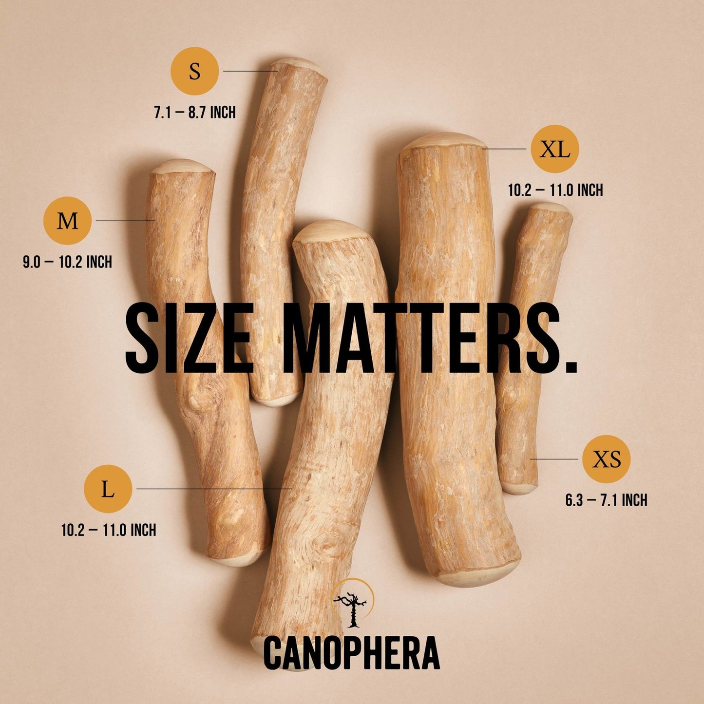 CANOPHERA Coffee Wood Dog Chew