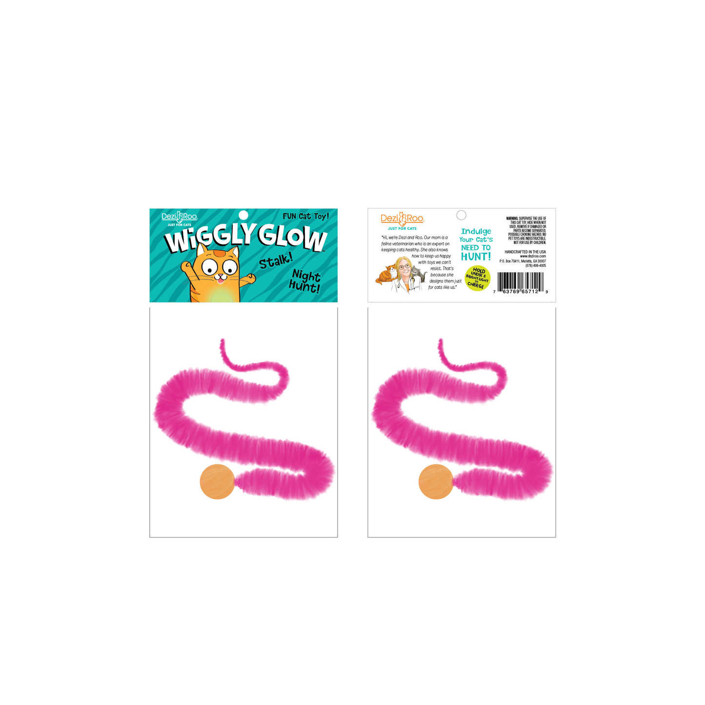 Dezi & Roo Cat Glow in the Dark Cat Toy