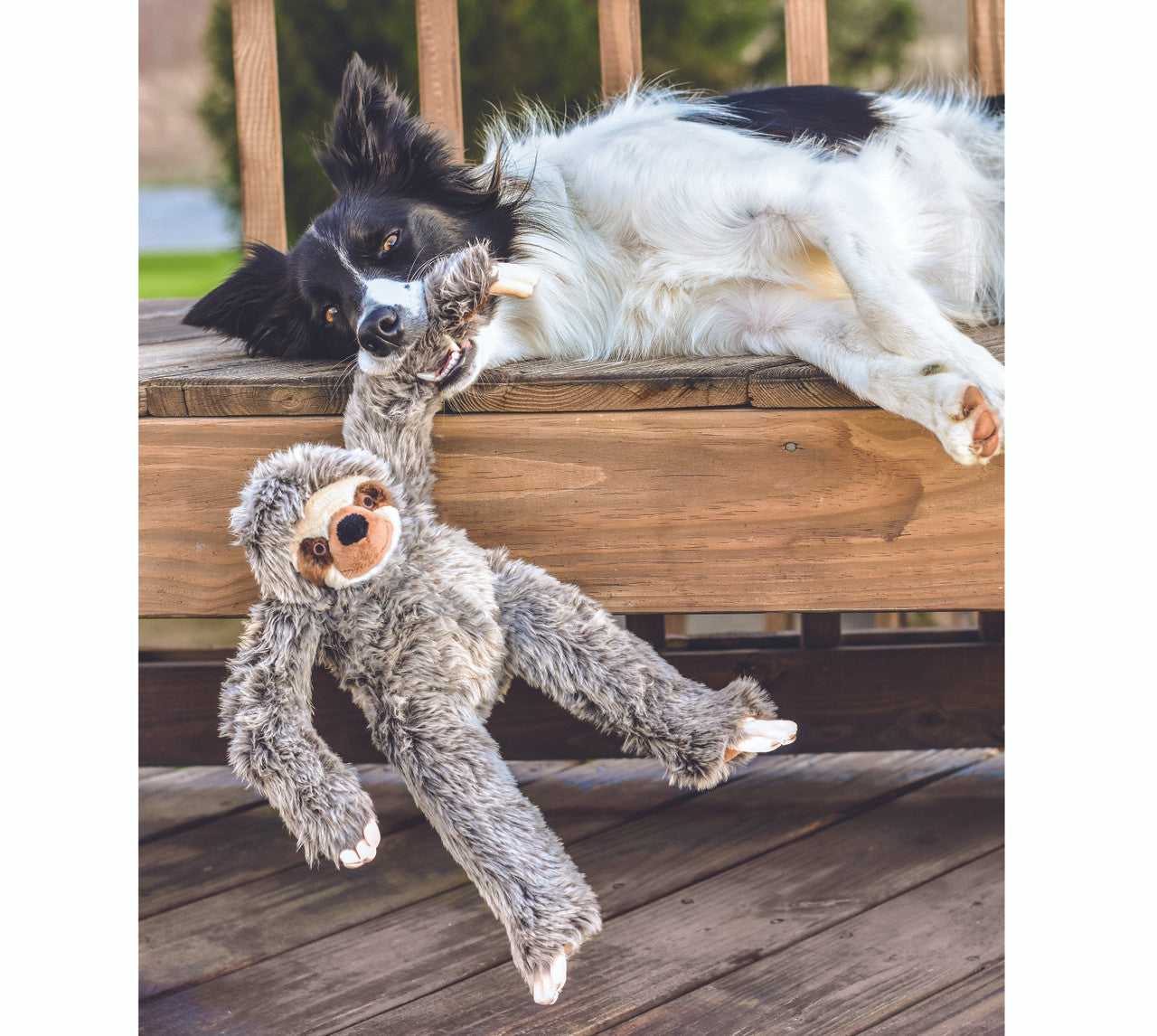 Fluff & Tuff "Tico" - Sloth Plush Dog Toy
