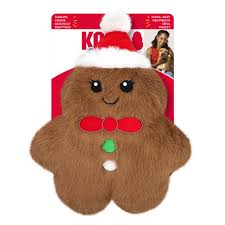 KONG Holiday Snuzzles Gingerbread Dog Toy Medium