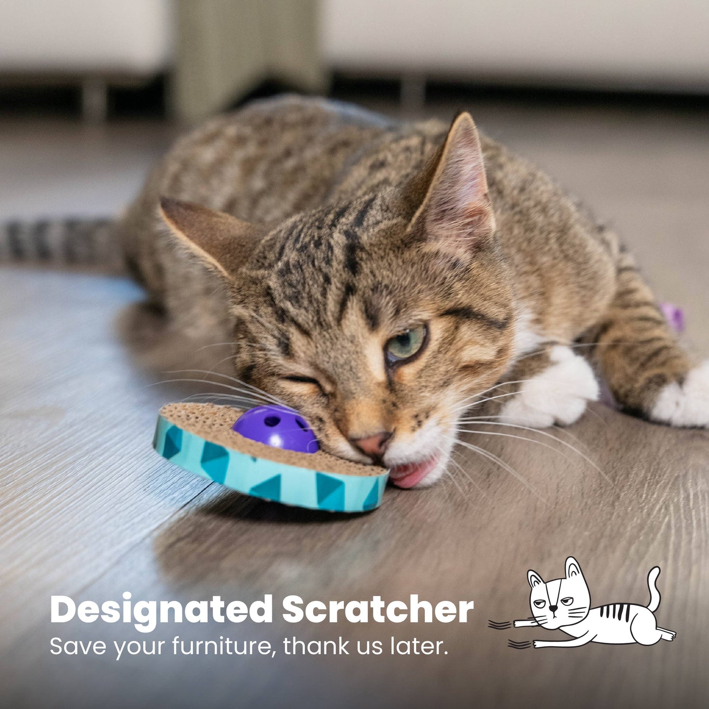 Catstages Cat Spin and Scratch Toys (2 pack)