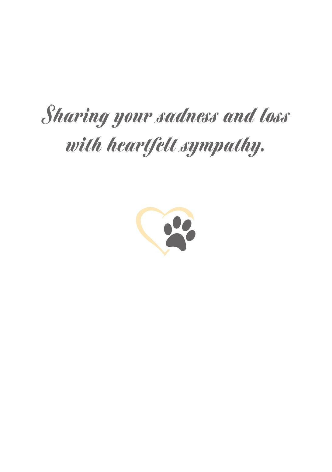 Dog Speak "When Your Arms Can No Longer Hold" Sympathy Card for Dog