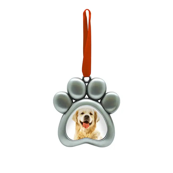 Pearhead Paw Shaped Pet Photo Ornament