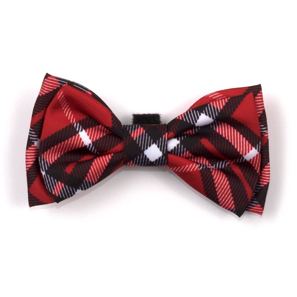 The Worthy Dog - Bias Plaid Bow Tie