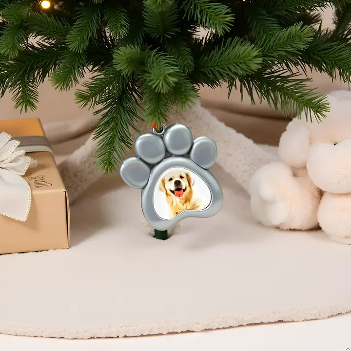 Pearhead Paw Shaped Pet Photo Ornament