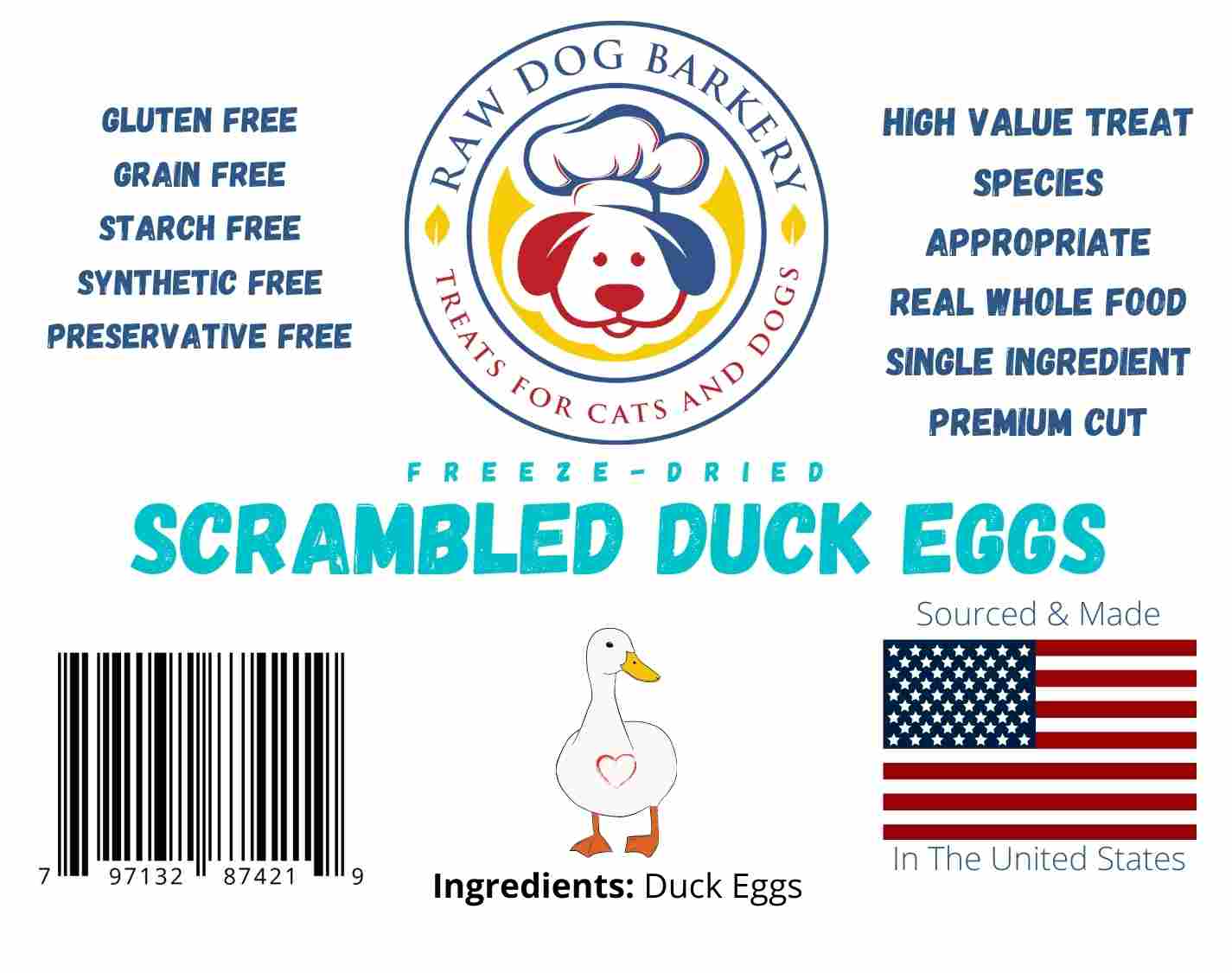 Raw Dog Barkery Scrambled Ducks Eggs