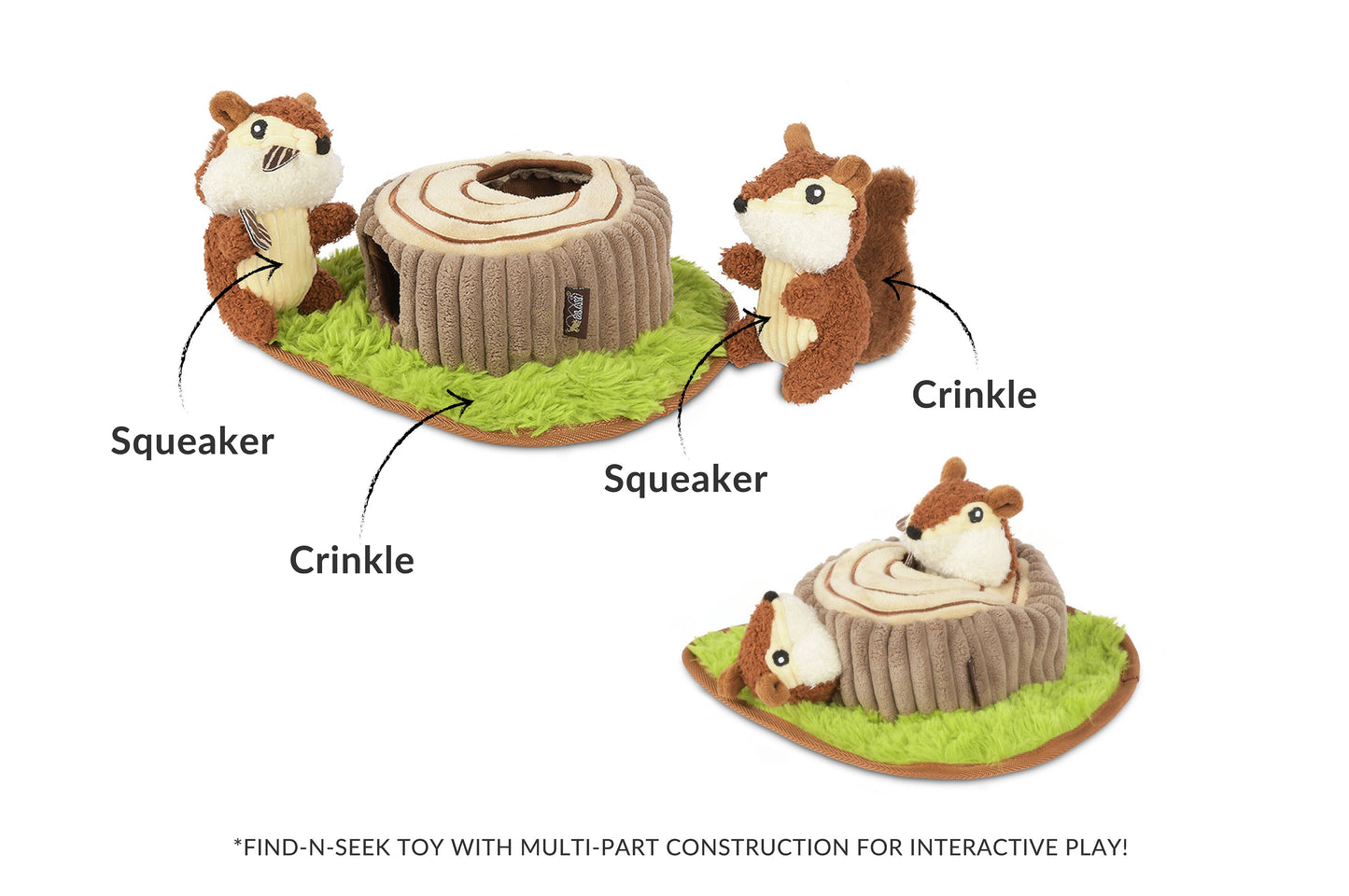P.L.A.Y. Forest Friends - Critters Plush Dog Toy