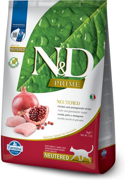 Farmina N&D Prime Chicken and Pomegranate Grain-Free Formula Dry Cat Food