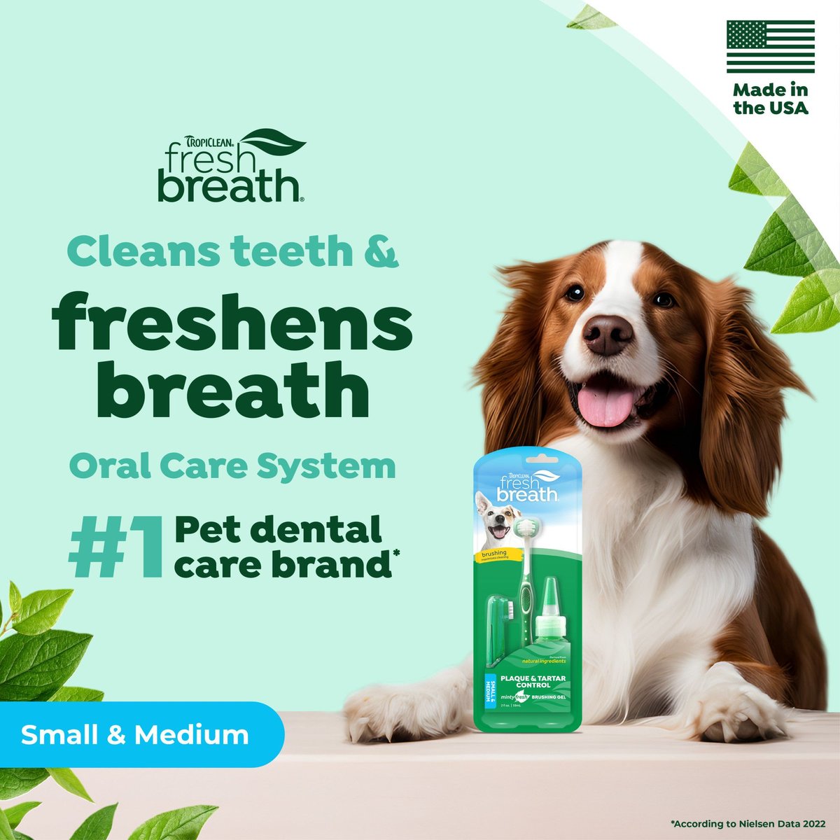 Fresh Breath Dog Oral Care Kit, Small/Medium Dog