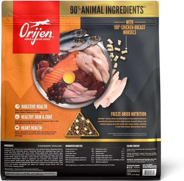 Orijen Wild Reserve Free-Run Chicken & Wild-Caught Fish Recipe Dry Cat