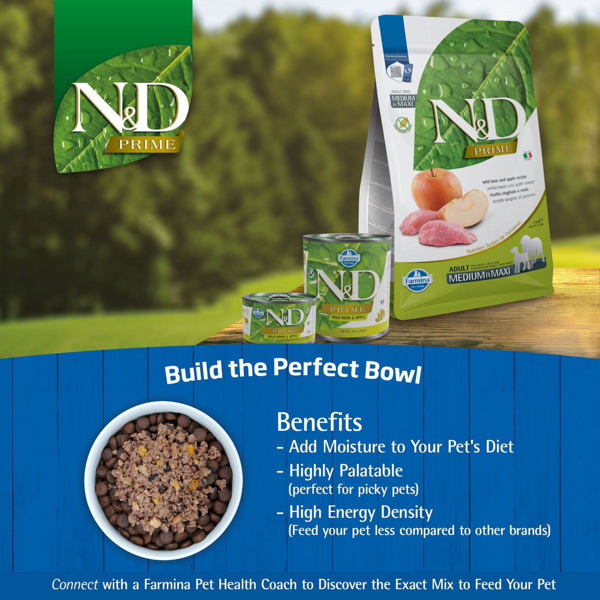 Farmina N&D Wild Boar Grain-Free Mini Breed Formula Dry Dog Food