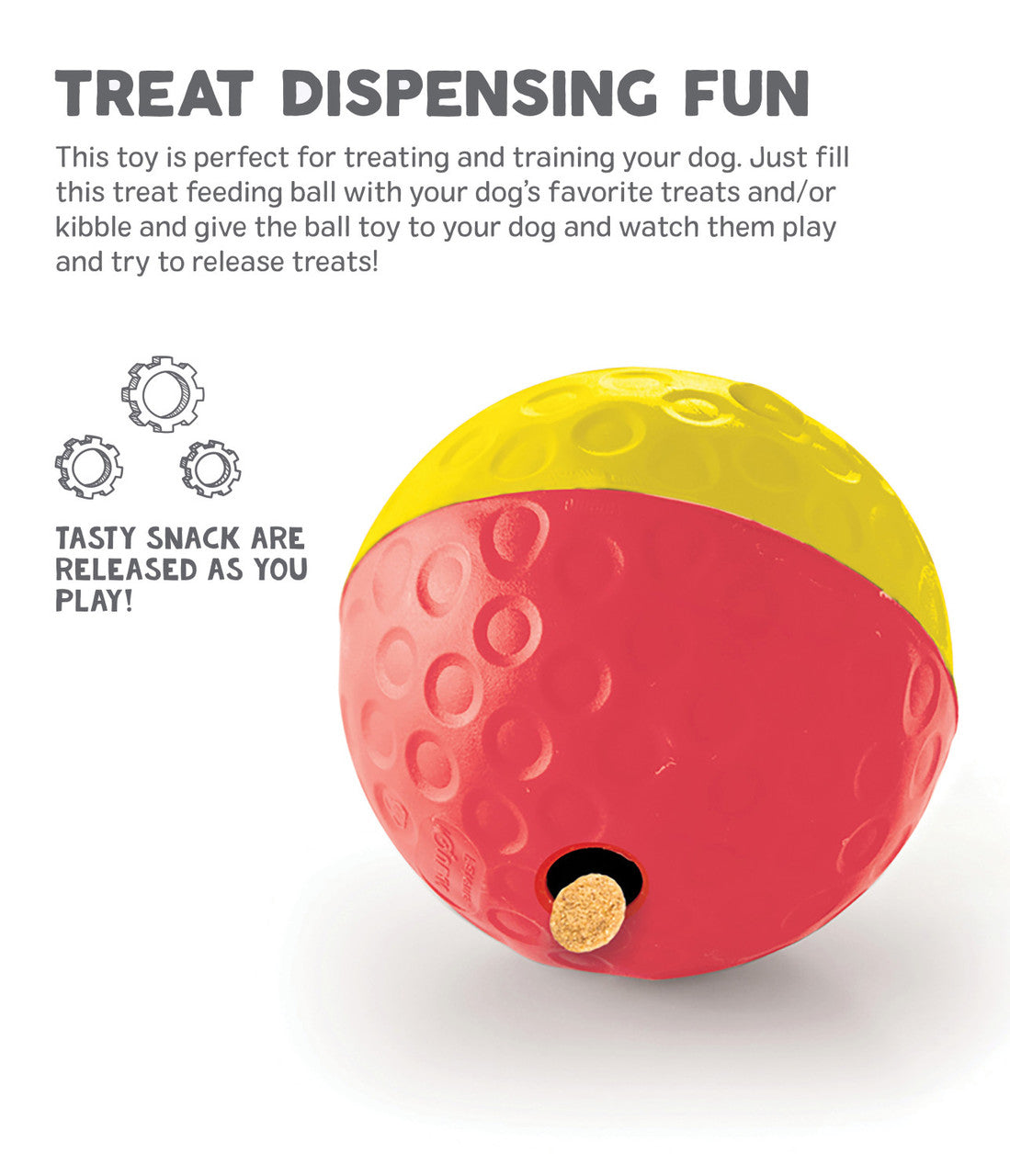 Nina Ottosson by Outward Hound Dog Treat Tumble Interactive Puzzle, Red, Large