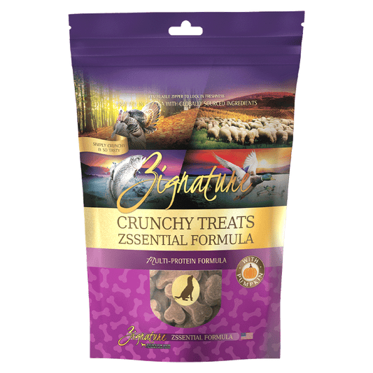Zignature Crunchy Treats Zssential Formula Dog Treats, 12-oz bag