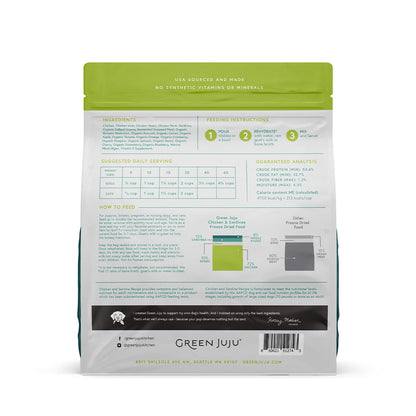Green Juju Extras Chicken & Sardine Complete & Balanced Freeze-Dried Meal