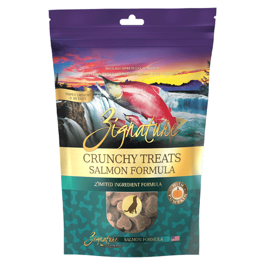 Zignature Crunchy Treats Salmon Formula Dog Treats, 12-oz bag