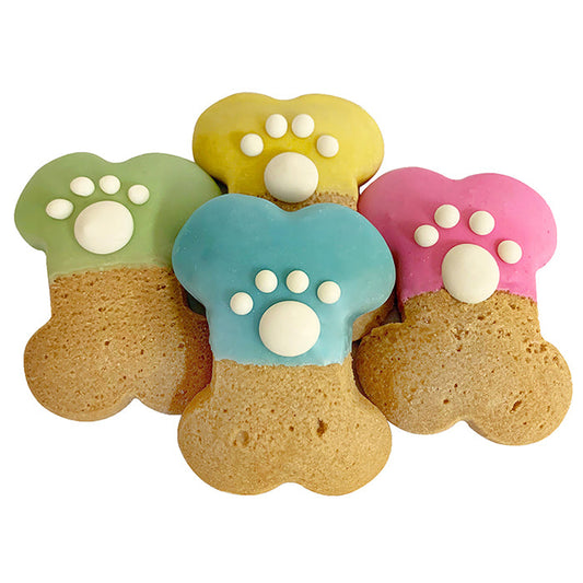 Claudia's - K9 Party Bone Treat (paw print, sprinkles)