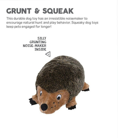 Outward Hound Hedgehogz Brown Plush Dog Toy