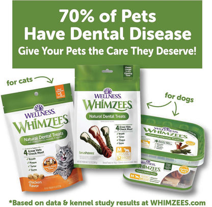 WHIMZEES by Wellness Occupy Antler Dental Chews Natural Grain-Free Dental Dog Treats, Large