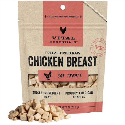 Vital Essentials Chicken Breast Freeze-Dried Raw Cat Treats