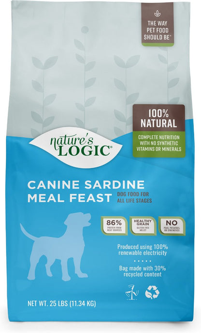 Nature’s Logic Dog Sardine Meal Feast Dry Food