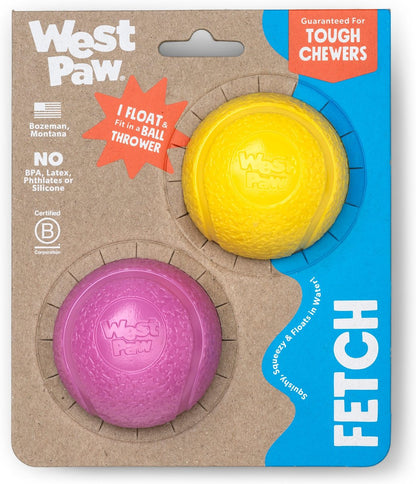 West Paw Dog Boundr Ball Chew Toy, 2 count