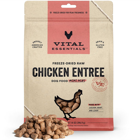 Vital Essentials Freeze-Dried Raw Chicken Entree Mini Nibs Dog Food