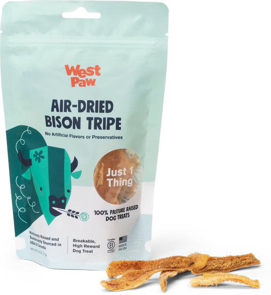 West Paw Bison Tripe Single Ingredient High-Protein Air-Dried Dog Treats