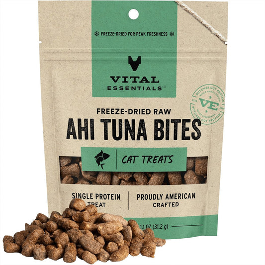 Vital Essentials Ahi Tuna Bites Freeze-Dried Raw Cat Treats