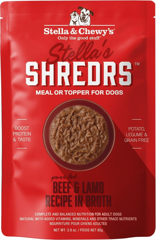 Stella & Chewy's Stella's Shredrs Adult Grain-Free Grass Fed Beef & Lamb Recipe in Broth