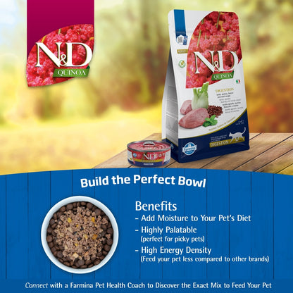 Farmina N&D Quinoa Digestion Lamb Dry Cat Food
